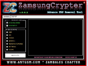 برنامه ZamsungCrypter برای حذف قفل FRP گوشیهای سامسونگ و FRP گوشیهای MTK