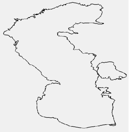 شیپ فایل خطوط ساحلی دریای خزر(Caspian Sea Shape file)