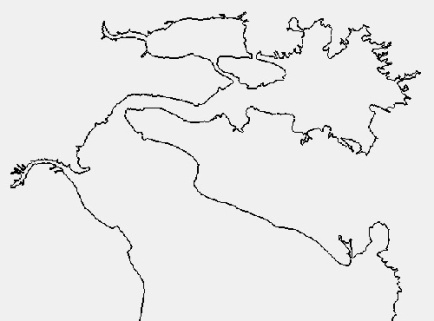 شیپ فایل خطوط ساحلی خلیج فارس و دریای عمان(Persian Gulf& Oman Sea Shape file)