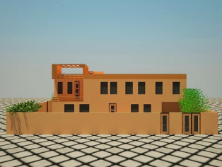 پروژه اتوکد با موضوع طراحی خانه ویلایی پنج خوابه