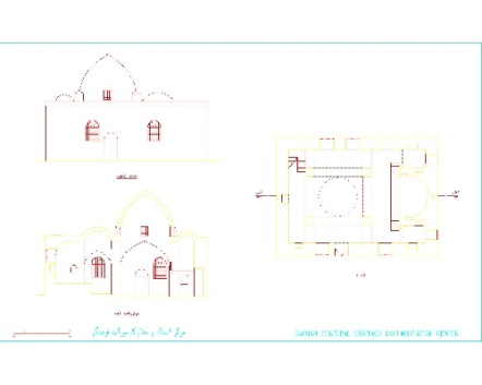 دانلود نقشه اتوکدی پلان، نما و برش کلیسای ارامنه اردبیل