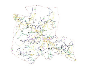 دانلود نقشه اتوکدی شهرستان بستان آباد-آذربایجان شرقی