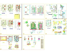 دانلود نقشه های کامل معماری ساختمان 4 طبقه بتنی -2