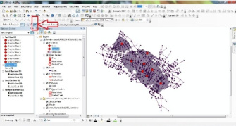 دانلود آموزش و نمونه انجام شده پروژه تحلیل شبکه در جی ای اس - Network analysis- GIS