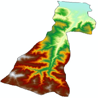 دانلود مدل رقومی ارتفاع (DEM) 12.5 متری شهرستان چالوس استان مازندران