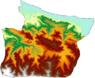 دانلود مدل رقومی ارتفاع (DEM) 12.5 متری شهرستان نوشهر استان مازندران