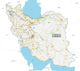 دانلود نقشه PDF راههای ایران در ابعاد بزرگ بصورت وکتور در حجم کم
