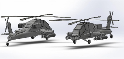 هلیکوپتر آپاچی طراحی شده در سالیدورک