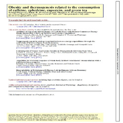 اصل و ترجمه مقاله لاتین Obesity and thermogenesis related to the consumption of caffeine, ephedrine, capsaicin, and green tea