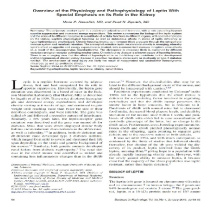 اصل و ترجمه مقاله لاتین Overview of the Physiology and Pathophysiology of Leptin With Special Emphasis on its Role in the Kidney