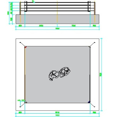 فایل اتوکد طراحی رینگ بوکس همراه با جزئیات طراحی