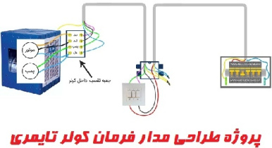 پروژه با عنوان: طراحی مدار فرمان کولر تایمری