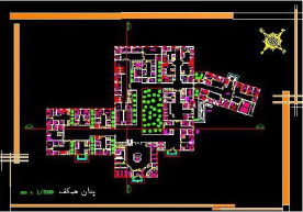 پلان بیمارستان همراه 3 بعدی