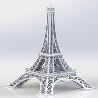 مدل 3 بعدی برج ایفل