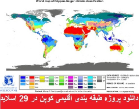 دانلود پروژه طبقه بندی اقلیمی کوپن