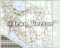 نقشه وکتور راههای ایران دارای قابلیت زوم بی نهایت