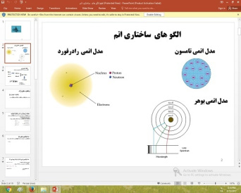 پاورپوینت درباره الگو های ساختاری اتم