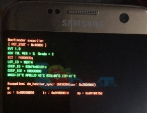 مشکل ورود به دانلود مد S8 و S7 و ارور قرمز رنگ bootloader exception