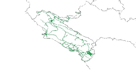 نقشه GIS راههای استان ایلام با آخرین تغییرات سال 96در فرمت Shapefile