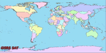 نقشه های GIS اقیانوس ها و کشورهای جهان