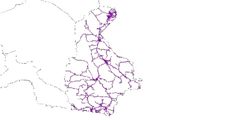 نقشه GIS راههای استان سیستان و بلوچستان با آخرین تغییرات سال 96در فرمت Shapefile