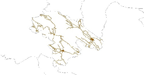 نقشه GIS راههای استان کهگیلویه و بویراحمد با آخرین تغییرات سال 96در فرمت Shapefile