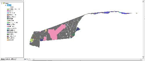 دانلود شیپ فایل GIS کاربری اراضی منطقه  سیزده (13) تهران