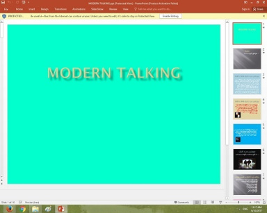 پاورپوینت درباره مدرن تاکینگ (MODERN TALKING)