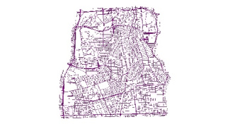 نقشه GIS معابر منطقه شش-6 شهر تهران با آخرین تغییرات سال 96در فرمت Shapefile