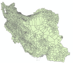 دانلود لایه جی ای اسی GIS همه دهستانهای کل ایران - کشور (Shape file)