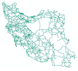 دانلود لایه جی ای اسی GIS خطوط راه های (جاده ) کل ایران - کشور (Shape file)
