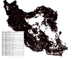 دانلود لایه جی ای اسی GIS  نقاط روستایی کل ایران - کشور (Shape file)