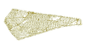 نقشه GIS معابر منطقه هشت-8 شهر تهران با آخرین تغییرات سال 96در فرمت Shapefile