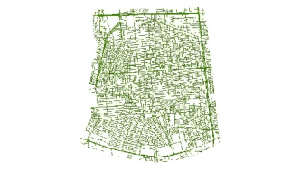 نقشه GIS معابر منطقه ده-10 شهر تهران با آخرین تغییرات سال 96در فرمت Shapefile