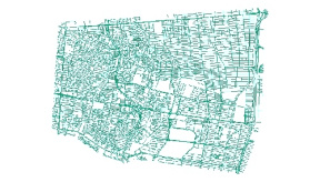 نقشه GIS معابر منطقه چهارده-14 شهر تهران با آخرین تغییرات سال 96در فرمت Shapefile