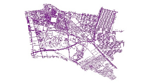 نقشه GIS معابر منطقه پانزده-15 شهر تهران با آخرین تغییرات سال 96در فرمت Shapefile