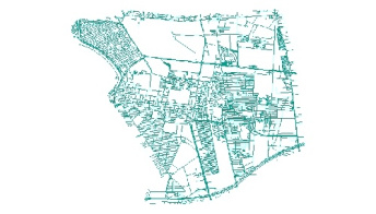 نقشه GIS معابر منطقه شانزده-16 شهر تهران با آخرین تغییرات سال 96در فرمت Shapefile