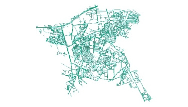 نقشه GIS معابر منطقه بیست-20 شهر تهران با آخرین تغییرات سال 96در فرمت Shapefile