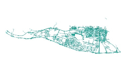 نقشه GIS معابر منطقه بیست و دو-22 شهر تهران با آخرین تغییرات سال 96در فرمت Shapefile