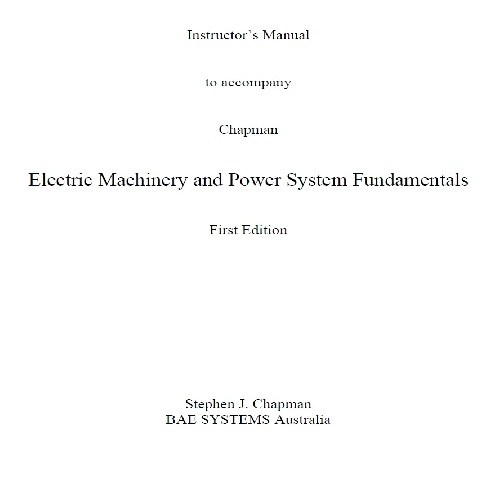 کتاب حل المسائل ماشین های الکتریکی چاپمن