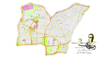 نقشه ژئورفرنس(زمین مرجع) شده منطقه 3 شهر تهران سال 96 با کیفیت بسیار بالا در فرمت GeoTiff