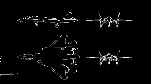 فایل اتوکد آبجکت هواپیمای سوخوی سو-57