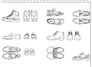 فایل اتوکد آبجکت انواع کفش مردانه
