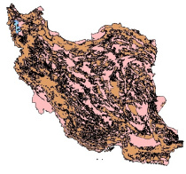 دانلود شیپ فایل و لایه GIS شکل اراضی (Landform) کل ایران