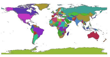 دانلود شیپ فایل و لایه GIS کشورهای جهان