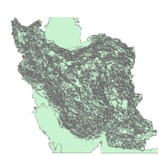 نقشه ژئولوژی ( لایه شیپ فایل) ایرانGeology_IRAN