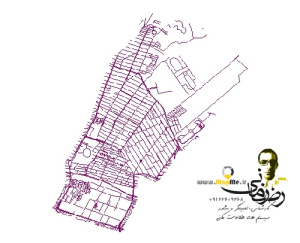 نقشه GIS معابر منطقه هفت-7 شهر کرج با آخرین تغییرات سال 96در فرمت Shapefile