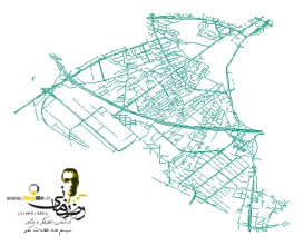 نقشه GIS معابر منطقه دو-2 شهر کرج با آخرین تغییرات سال 96در فرمت Shapefile