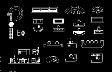 فایل اتوکد آبجکت انواع میزهای پذیرش