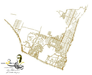 نقشه GIS معابر منطقه شش-6 شهر کرج با آخرین تغییرات سال 96در فرمت Shapefile